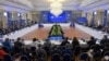Delegates attend a weekend meeting at an unnamed hotel in St. Julian's, Malta, to discuss Ukraine's peace formula for ending the war with Russia, Oct. 28, 2023. (Ministry for Foreign and European Affairs and Trade/Handout via Reuters)