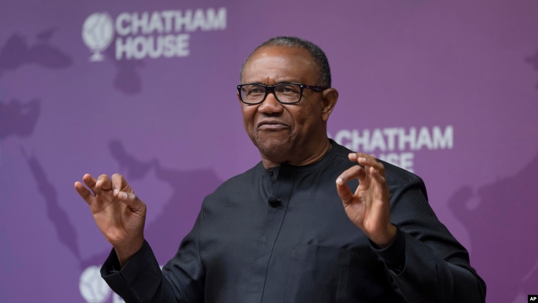 Dan takarar shugaban kasa a jam'iyyar LP a Najeriya, Mr. Peter Obi (Photo: AP)