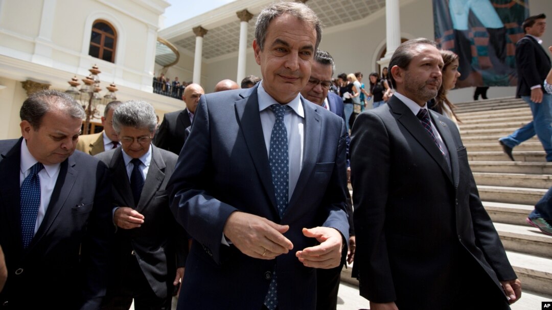 El expresidente del gobierno español, José Luis Rodríguez Zapatero, logró visitar a López en la cárcel d eRamo Verde.