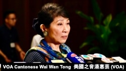 民主派會議召集人、議會陣線立法會議員毛孟靜 (攝影﹕美國之音記者湯惠芸)