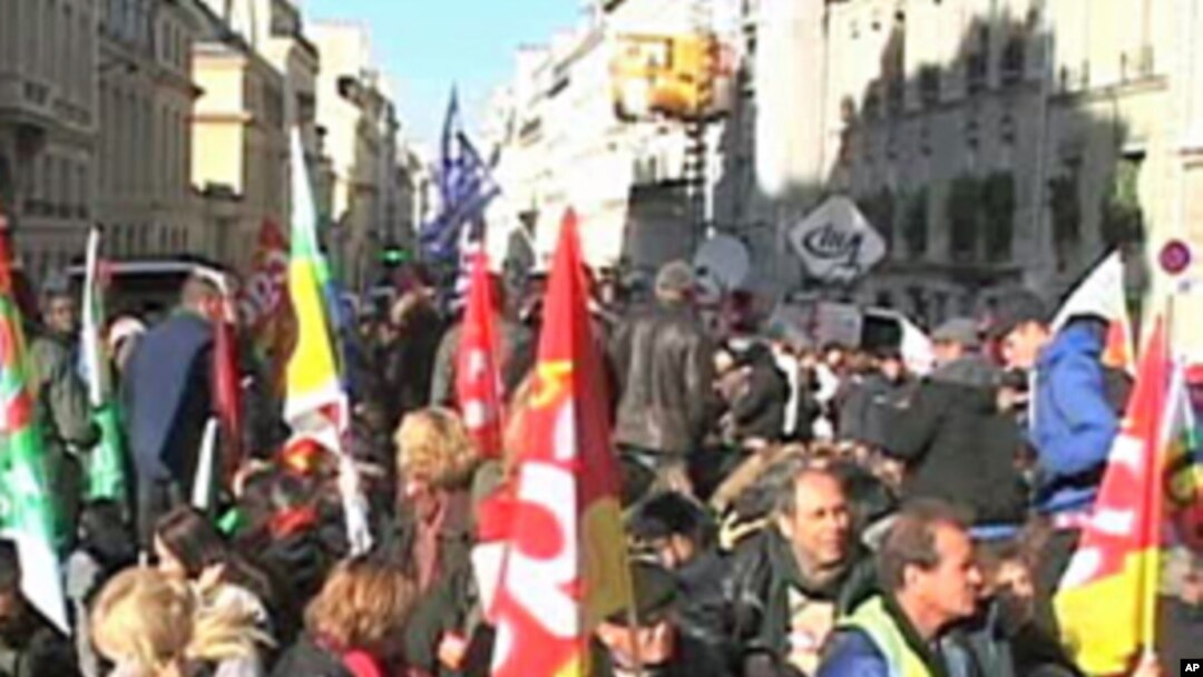 A protest in Paris, 21 Oct 2010