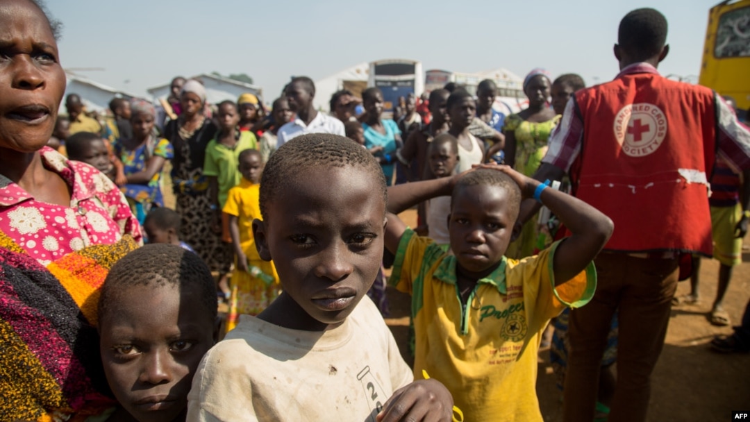 New Congolese refugees arrive at a refugee settlement in Kyangwali, Uganda, Feb. 16, 2018.