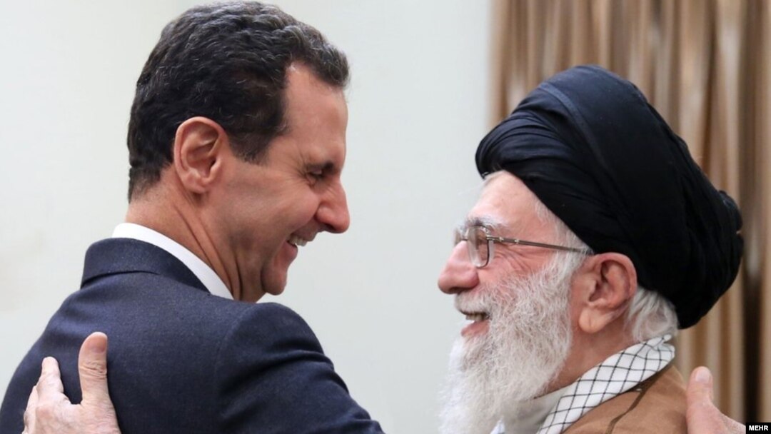 بشار اسد، رئیس جمهوری سوریه، در دیدار با آیت الله خامنه‌ای 
