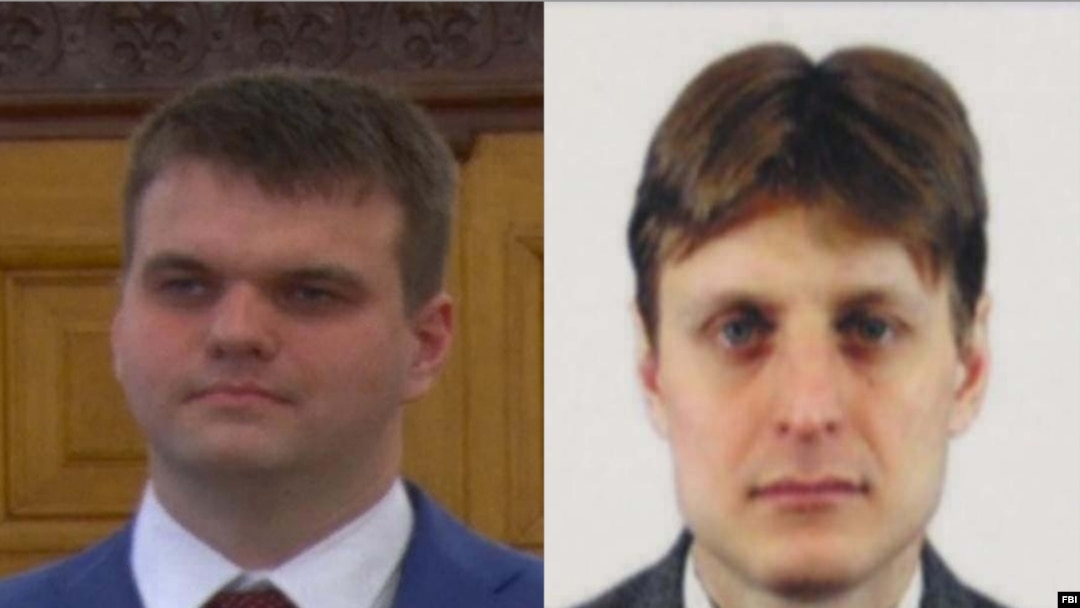Dmitry Dokuchaev, (izq.) e Igor Sushchin son los nombres de los dos espías rusos identificados por el FBI.