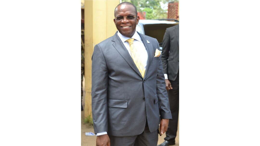 Ibrahima Kassory Fofana, shown Oct. 5, 2018, is the prime minister of Guinea, named by President Alpha Conde.