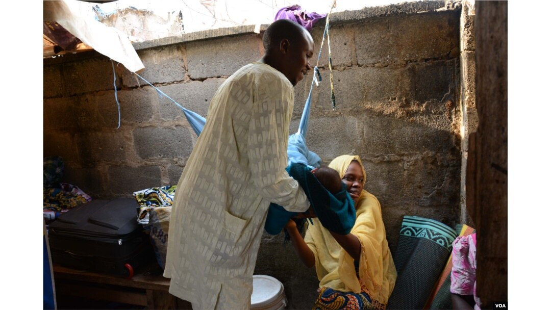Prince Bala with his wife. (Photo: K. Hoije for VOA)