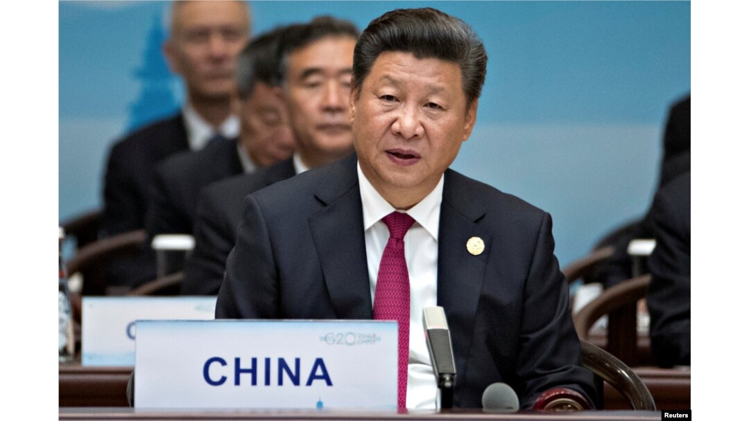 China’s President Xi Jinping speaks during the opening ceremony of the G20 Summit in Hangzhou in eastern China's Zhejiang province, Sept. 4, 2016.