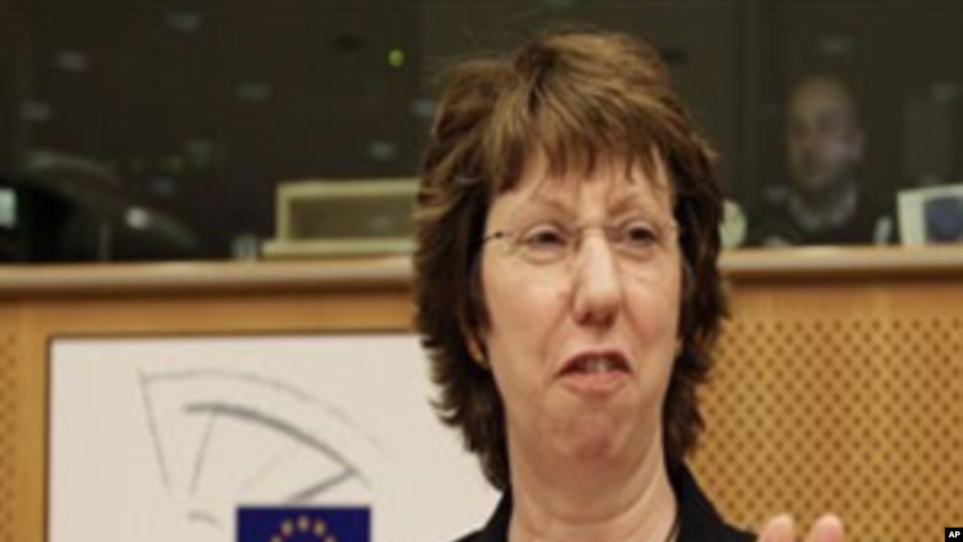 EU High Representative for Foreign Affairs Catherine Ashton attends a meeting on External Action Service, at the European Parliament in Brussels (File Photo)