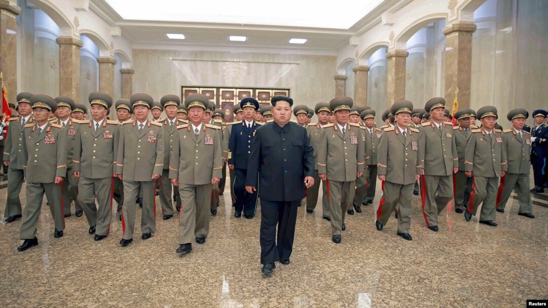 North Korean leader Kim Jong Un visits the Kumsusan Palace of the Sun to mark the 21st anniversary of the death of founder Kim Il Sung in this undated picture released by North Korea's Korean Central News Agency on July 8, 2015.