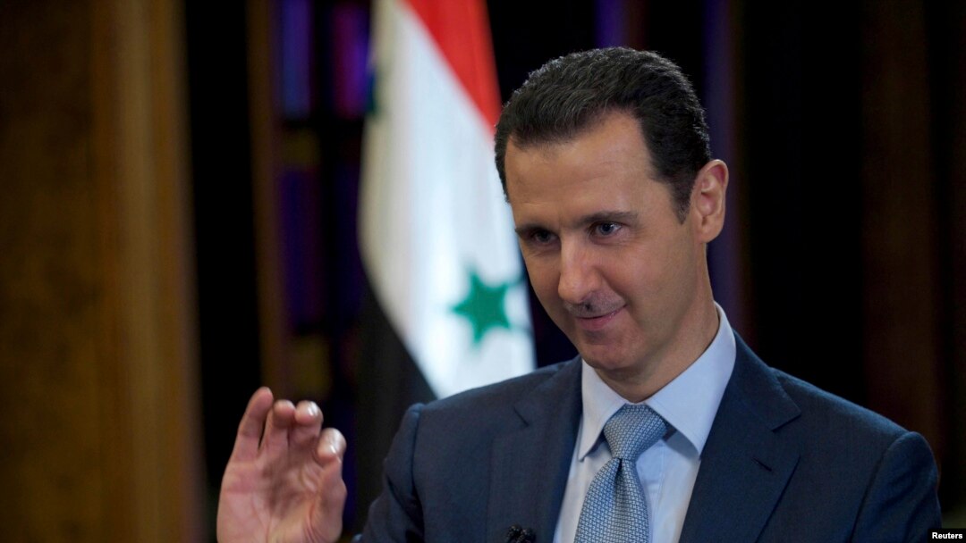 Suriya Prezidenti Bashar Assad Bi-Bi-Si (BBC) agentligiga intervyu bermoqda, Damashq, 9-fevral, 2015-yil