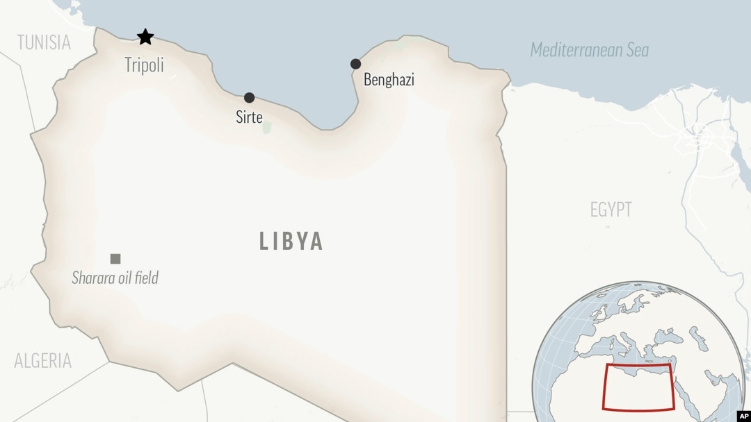 Ramani ya Libya na miji yake