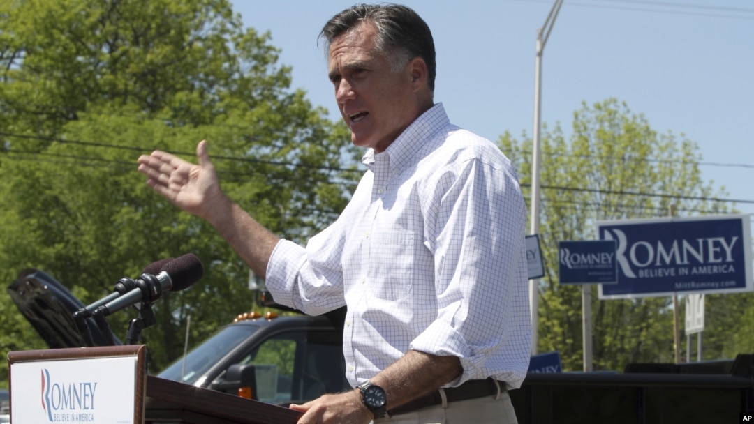 Republican presidential candidate Romney speaks in Hillsborough, New Hampshire, May 18, 2012.