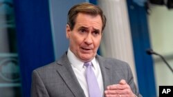 白宮國安會戰略溝通協調員約翰·科比(John Kirby) 1月29日星期一下午在白宮例行記者會回答記者提問