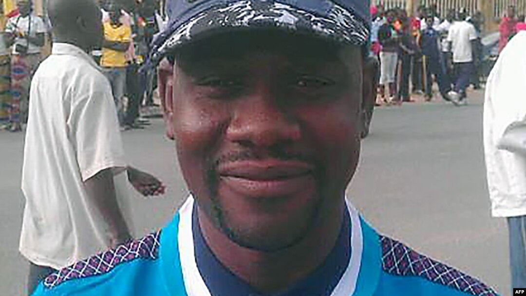 This handout picture provided by Radio France International shows reporter Ahmed Abba in Maroua, Cameroon. 