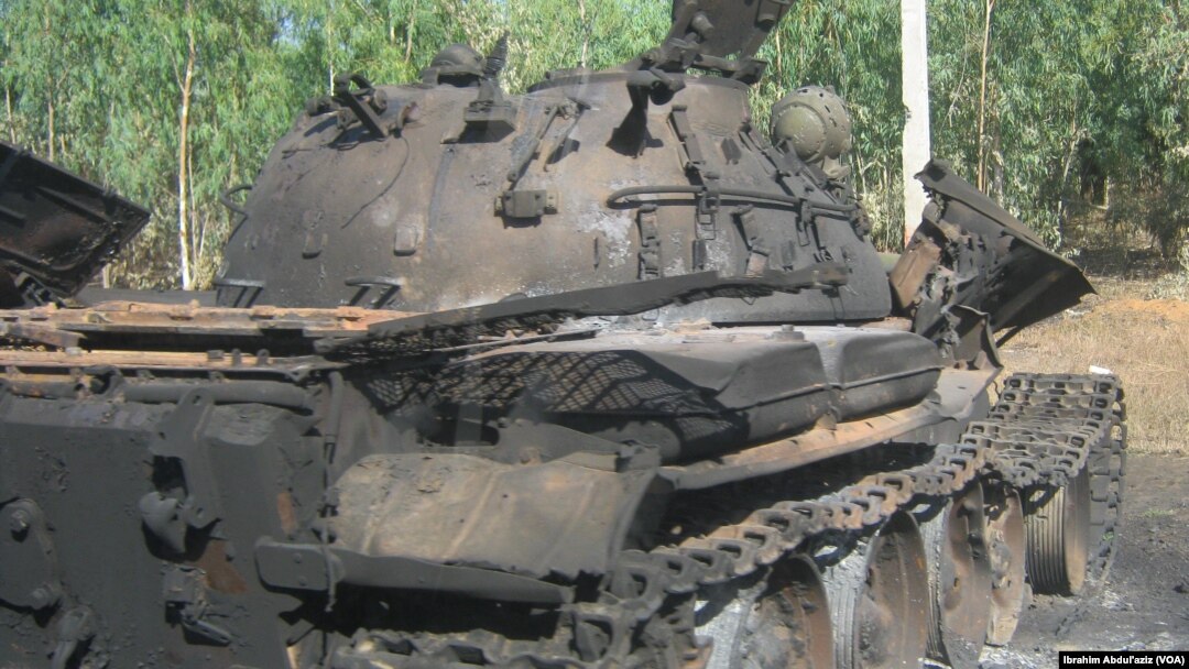 Wata Tankar Yaki ta 'Yan Boko Haram da Aka Kona.